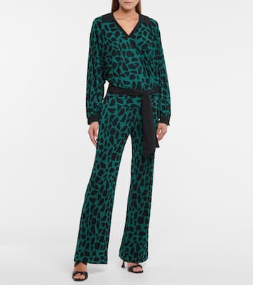 Violet printed jersey top | Diane von Furstenberg