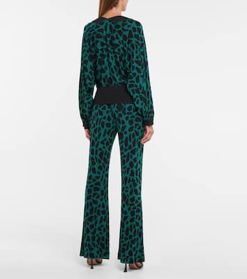 Violet printed jersey top | Diane von Furstenberg