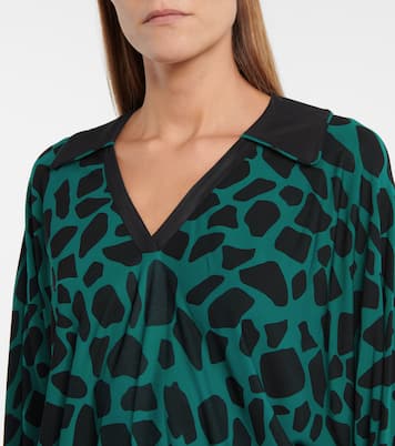 Violet printed jersey top | Diane von Furstenberg