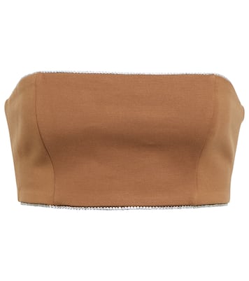 Lilies embellished bandeau top | Staud