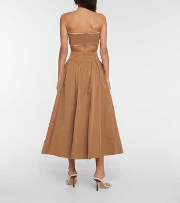 Lilies embellished bandeau top | Staud