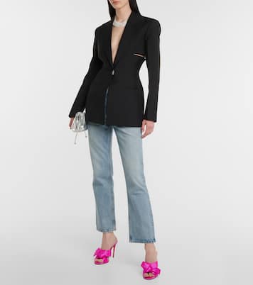 Mules Matricia 100 en satin | Christian Louboutin