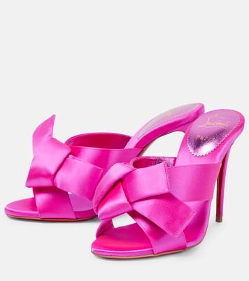 Mules Matricia 100 en satin | Christian Louboutin