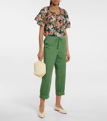 Mid-Rise-Cargohose Misty aus Baumwolle | Velvet