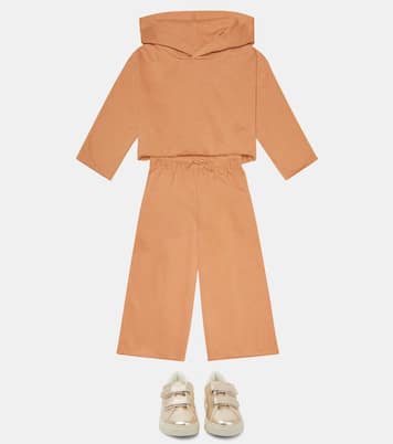 Maddy cropped cotton jersey hoodie | Molo