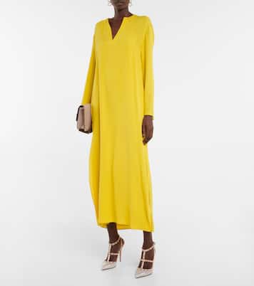 Silk georgette maxi dress | Valentino