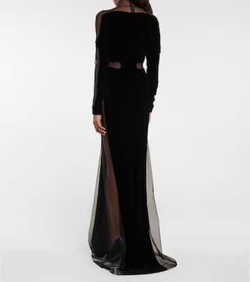 Velvet panel gown | Tom Ford