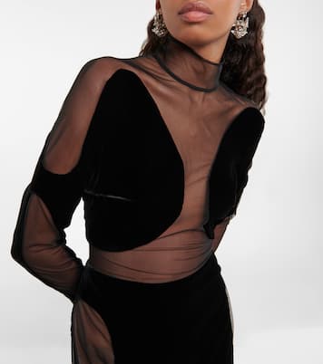 Velvet panel gown | Tom Ford