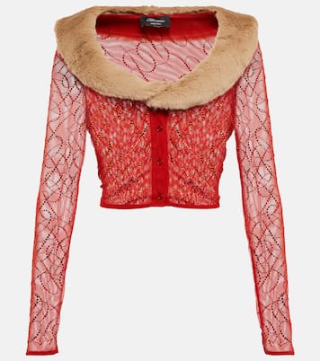 Embellished mesh cardigan | Blumarine