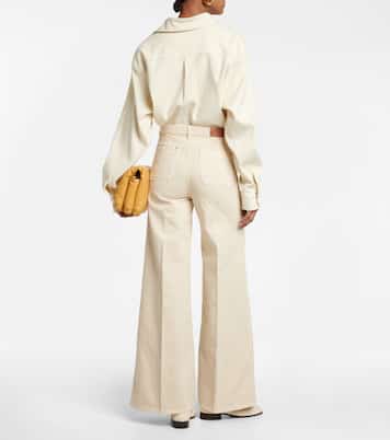 Brompton high-rise wide-leg jeans | Joseph