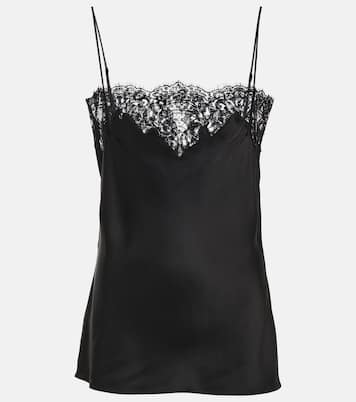 Tank top de satén y encaje | Stella McCartney