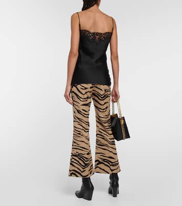 Tank top de satén y encaje | Stella McCartney