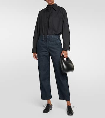Stringate Souris in pelle | Lemaire