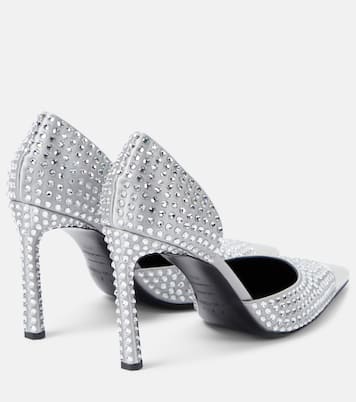 Verzierte Pumps Dagger aus Metallic-Leder | Area
