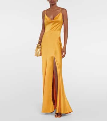 Robe longue Finley en satin | Simkhai