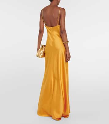 Robe longue Finley en satin | Simkhai