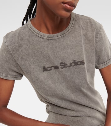 T-shirt in jersey di cotone con logo | Acne Studios