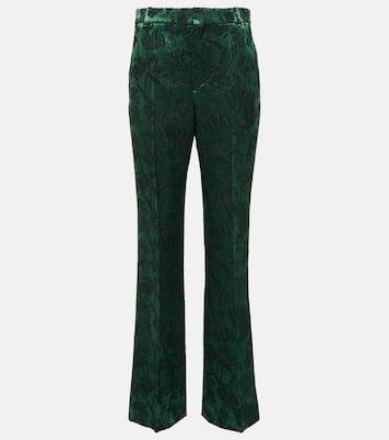 Pantalon en jacquard de laine et soie | Chloé