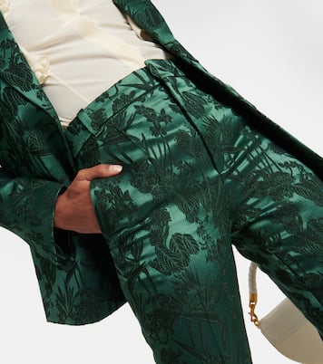 Pantalon en jacquard de laine et soie | Chloé