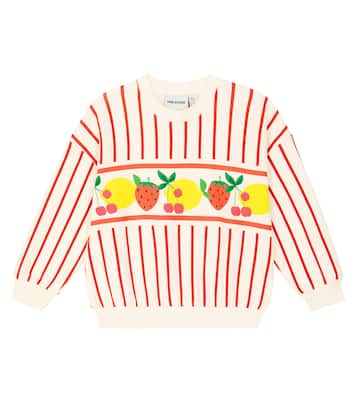 Sweatshirt Fruit Stripe aus Baumwolle | Mini Rodini