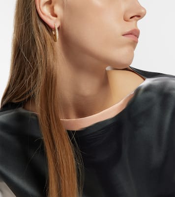 Boucles d'oreilles Lulu Medium en or 18 ct et diamants | Melissa Kaye