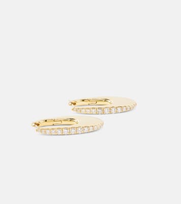 Boucles d'oreilles Lulu Medium en or 18 ct et diamants | Melissa Kaye