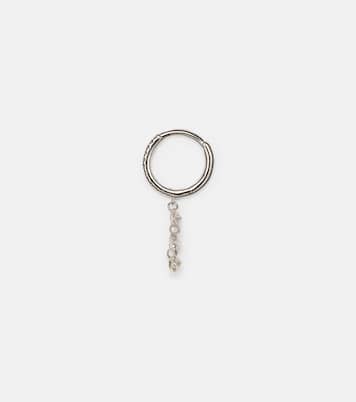 18kt gold single earring with diamonds | Persée