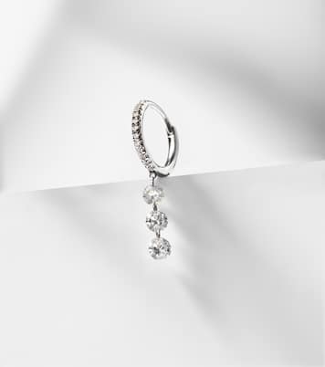 18kt gold single earring with diamonds | Persée