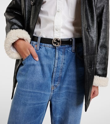Ceinture Interlocking G en cuir | Gucci