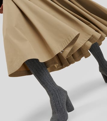 Falda midi de mezcla de algodón | Bottega Veneta