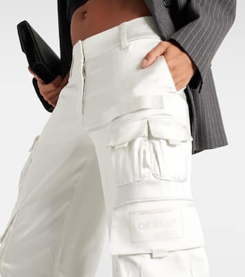 Pantalon cargo en satin | Off-White