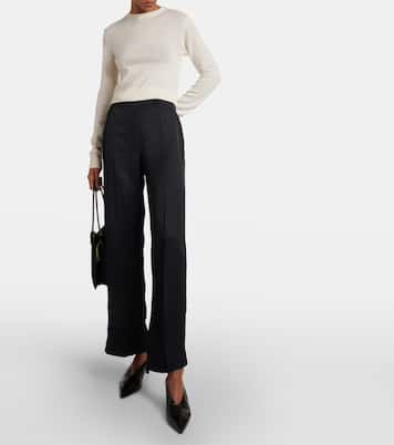 Pantalones anchos de tiro alto | Jil Sander