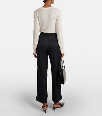 Pantalones anchos de tiro alto | Jil Sander