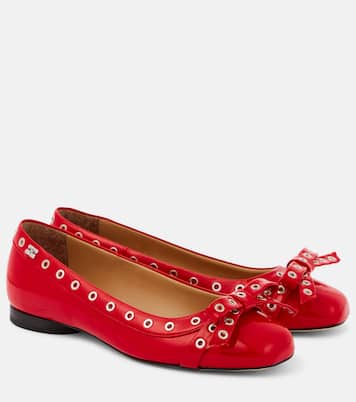 Ballerine in similpelle con fiocco | Ganni