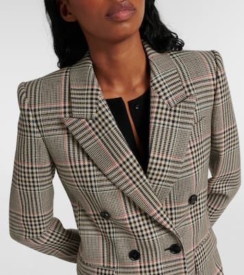 Double-breasted checked wool blazer | Chloé