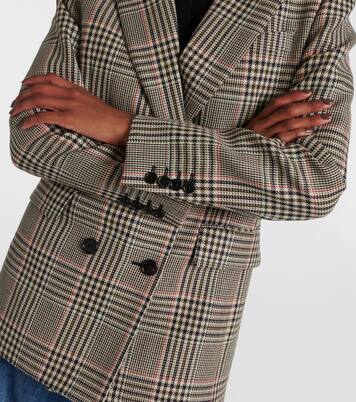 Double-breasted checked wool blazer | Chloé