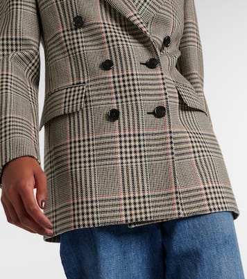 Double-breasted checked wool blazer | Chloé