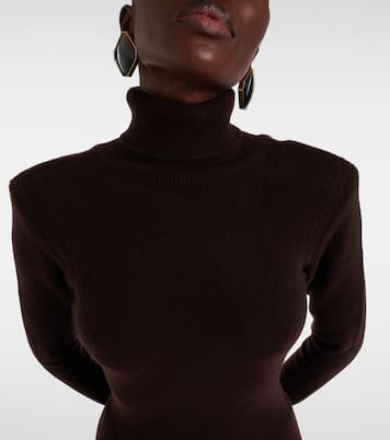 Robe midi à col roulé en cachemire | Tom Ford