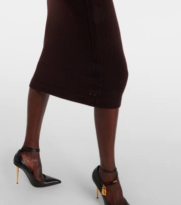 Robe midi à col roulé en cachemire | Tom Ford