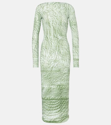 Abito midi in jersey con stampa | MM6 Maison Margiela