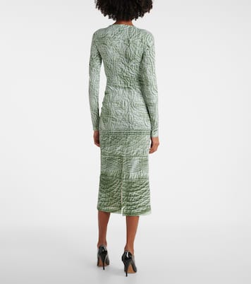 Abito midi in jersey con stampa | MM6 Maison Margiela
