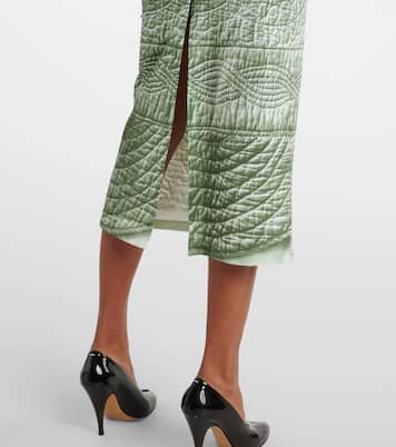 Abito midi in jersey con stampa | MM6 Maison Margiela