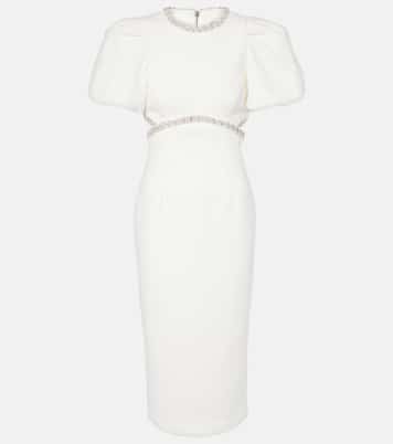 Bridal - Abito midi Alicia con perle bijoux | Rebecca Vallance