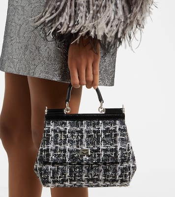 Borsa Sicily Medium in bouclé | Dolce&Gabbana