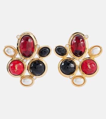 Boucles d’oreilles clip Cassandre à ornements | Saint Laurent