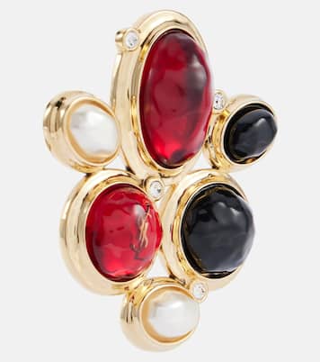 Boucles d’oreilles clip Cassandre à ornements | Saint Laurent