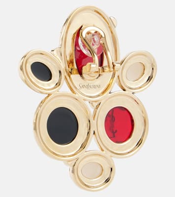 Boucles d’oreilles clip Cassandre à ornements | Saint Laurent
