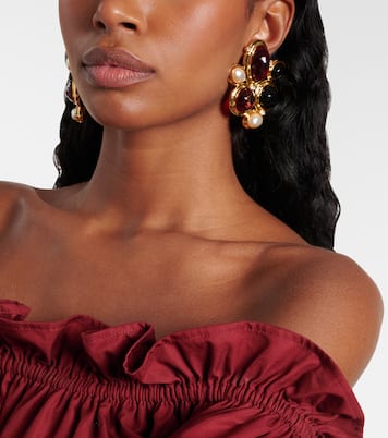Boucles d’oreilles clip Cassandre à ornements | Saint Laurent