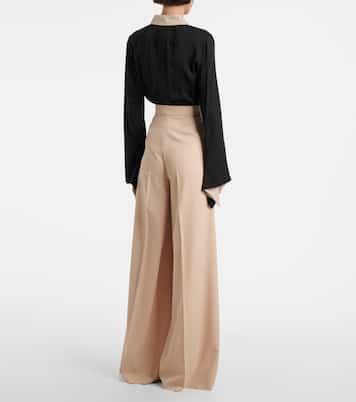 Pantaloni a gamba larga Ninfa in lana | Max Mara