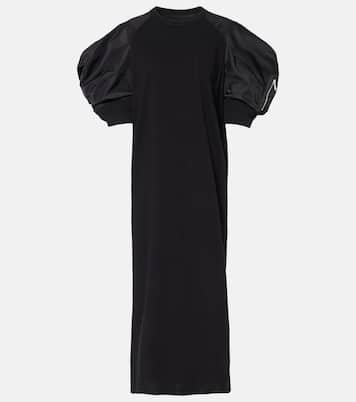 Abito midi in jersey di misto cotone | Sacai